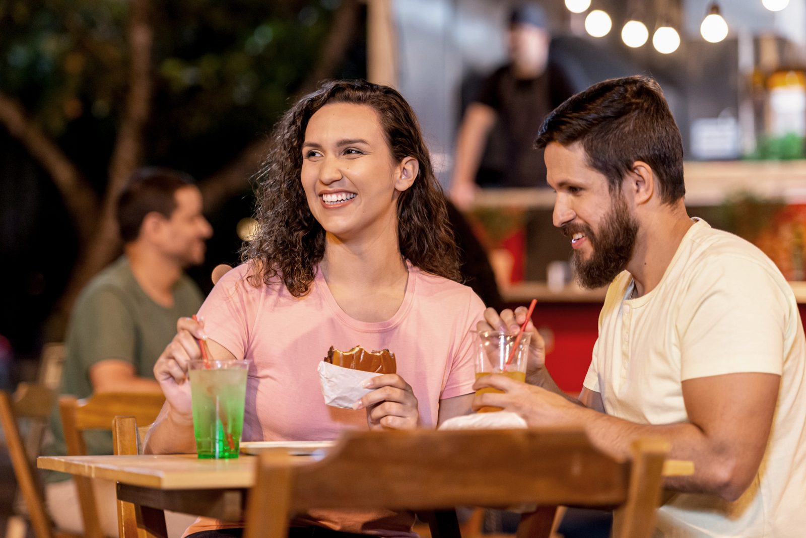 Enjoying Street Food