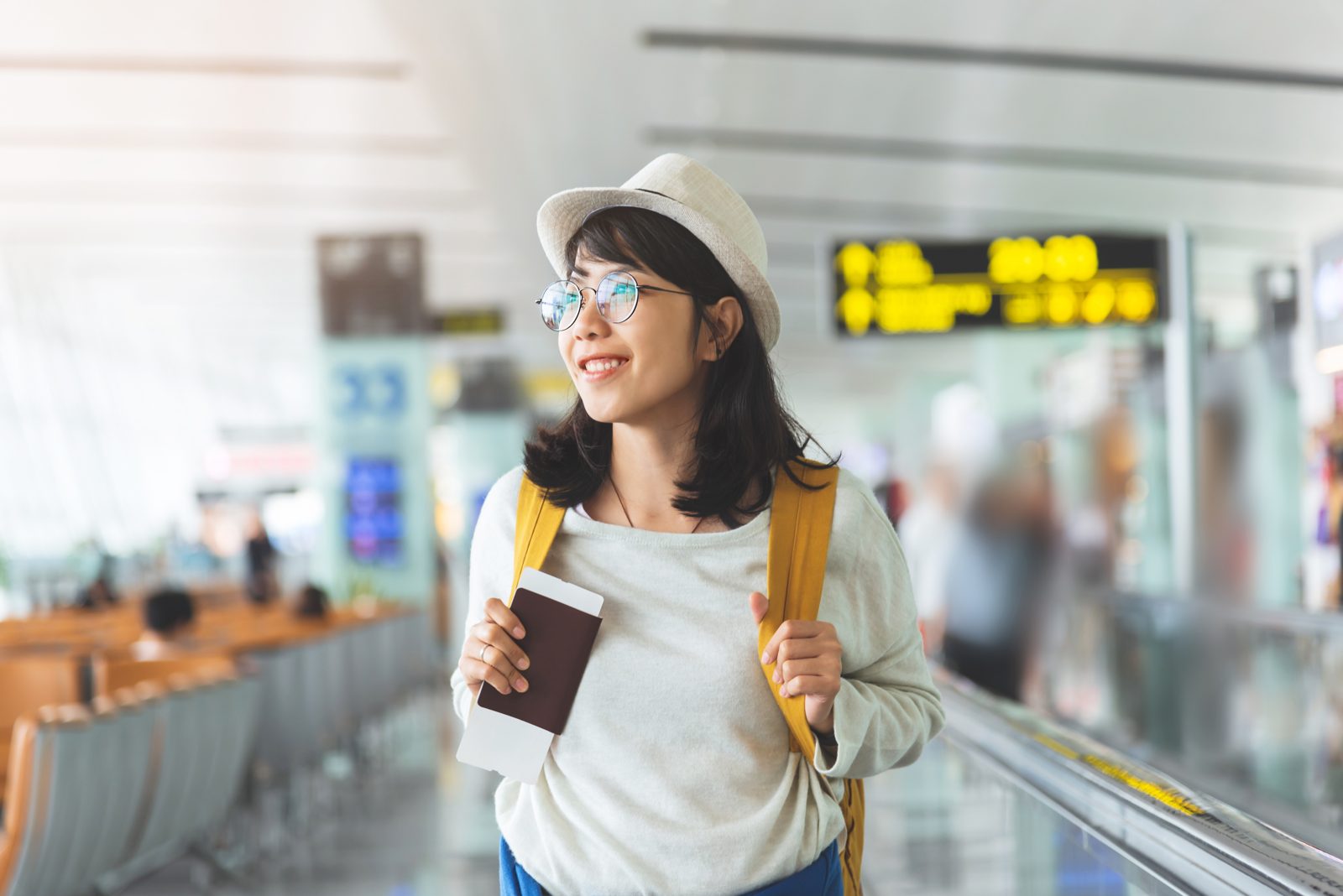 at the airport